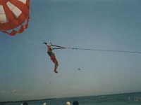 IDN Bali 1990OCT WRLFC WGT 098  The jury is still out in whether Fluxy was Para or Paro sailing. : 1990, 1990 World Grog Tour, Asia, Bali, Date, Indonesia, Month, October, Places, Rugby League, Sports, Wests Rugby League Football Club, Year